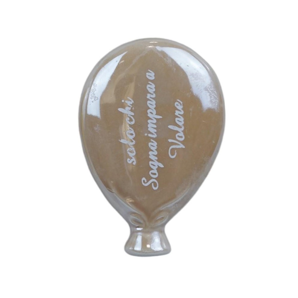 PALLONCINO MAGNETE LED TORTORA CON FRASE